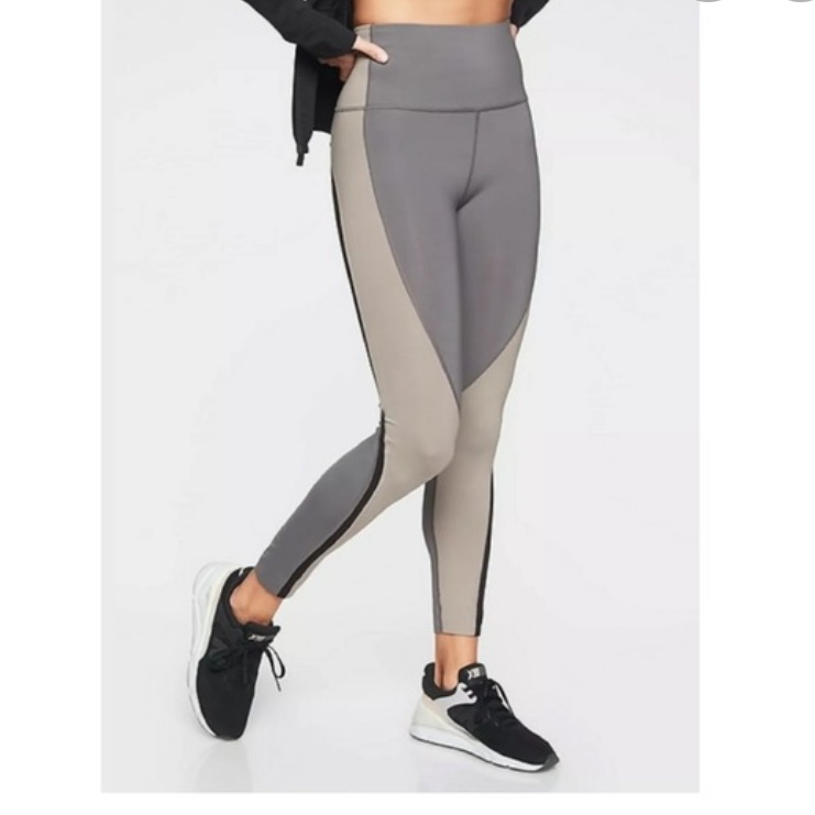 Athleta Spar 7/8 Gray Athletic Leggings Size Large